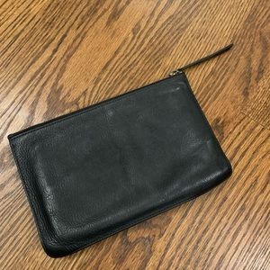 Black zipper wallet